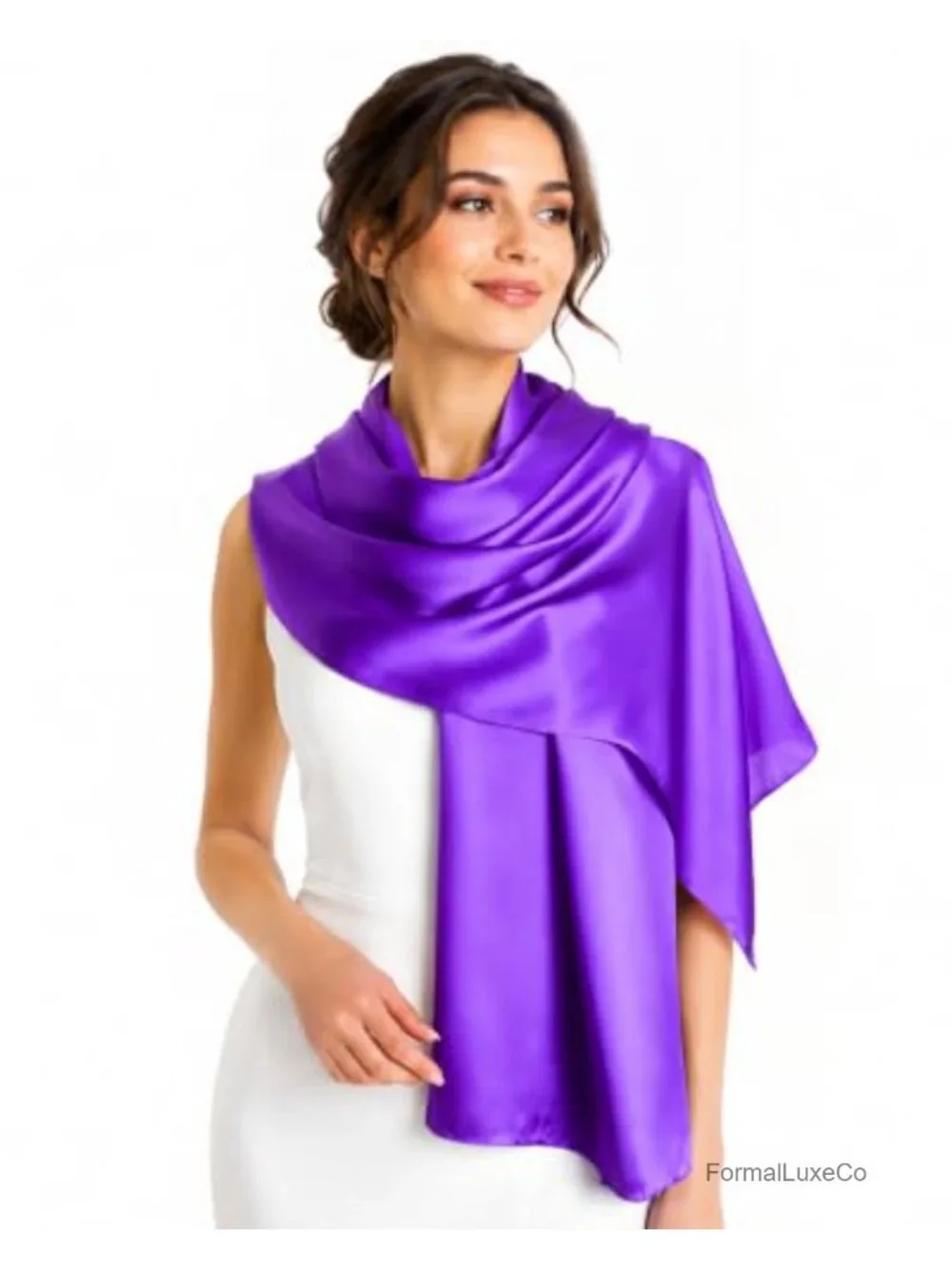 100% Mulberry Silk Long Scarf Wrap - Large Oblong Shawl with Gift Packaging